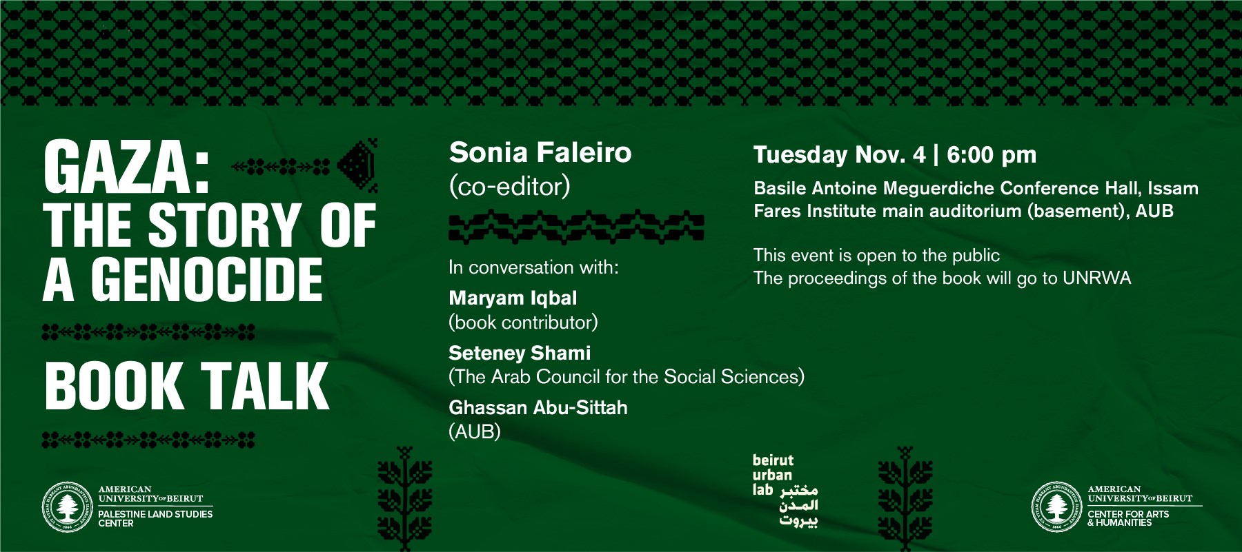 Book Talk – Gaza: The Story of a Genocide